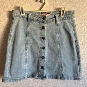 Denim Button Up Skirt